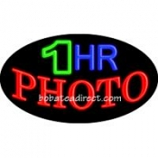 1 Hr Photo Flashing Neon Sign (17" x 30" x 3")