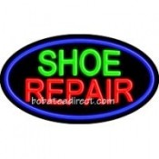 Shoe Repair Flashing Neon Sign (17" x 30" x 3")