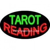 Tarot Reading Flashing Neon Sign (17" x 30" x 3")