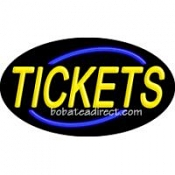 Tickets Flashing Neon Sign (17