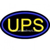 UPS Flashing Neon Sign (17" x 30" x 3")