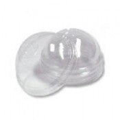 Dome Lids (PET) for 9 oz, 12 oz (Karat, 92mm) cups (No Hole)