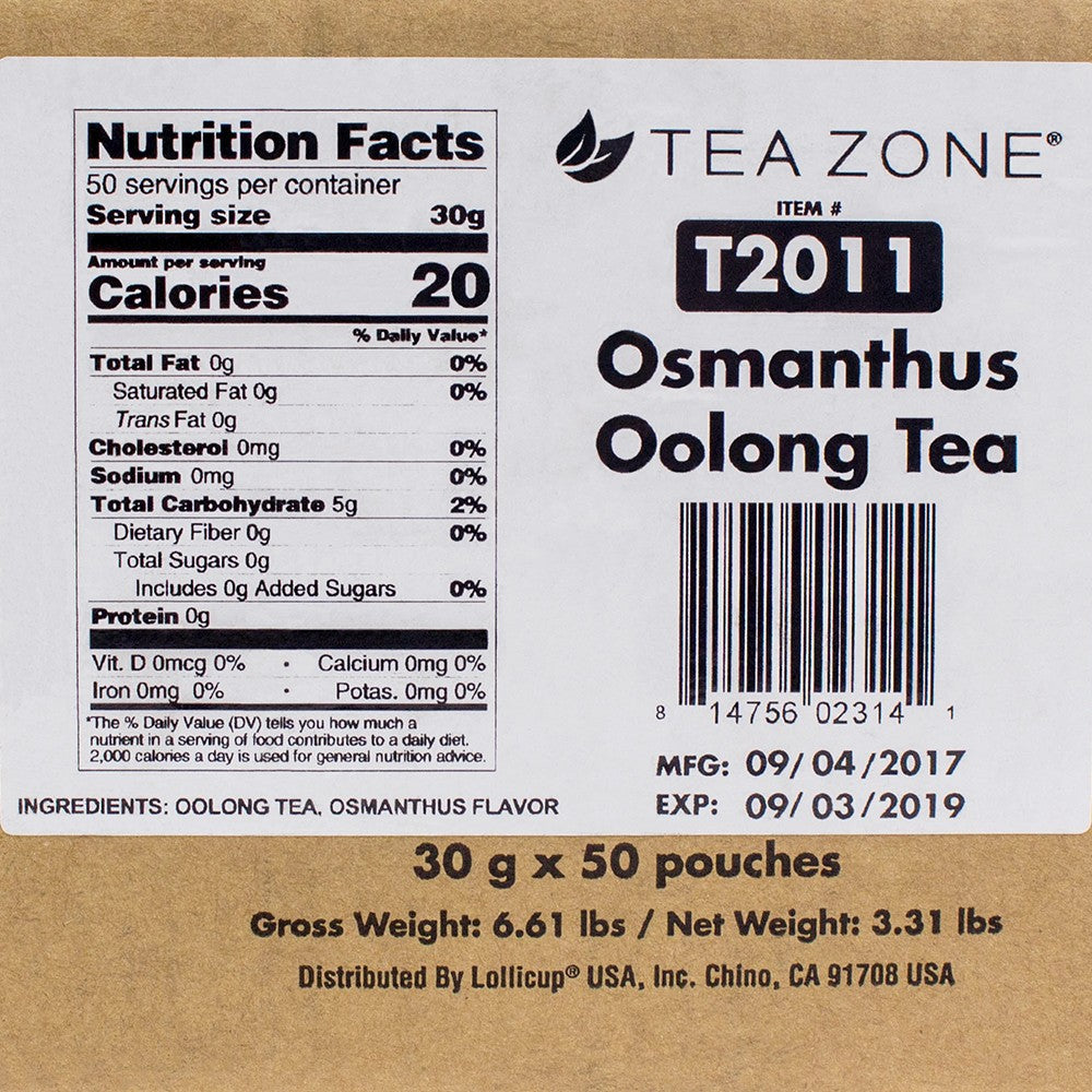 Tea Zone Classic Roasted Oolong Tea (Case of 50 - 1oz bags)
