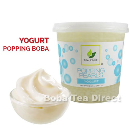 Yogurt TeaZone Popping Pearls GOURMET-Series (Four 7-lbs tubs) *CASE*